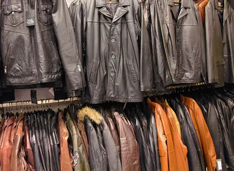 Veste en cuir aviateur XL