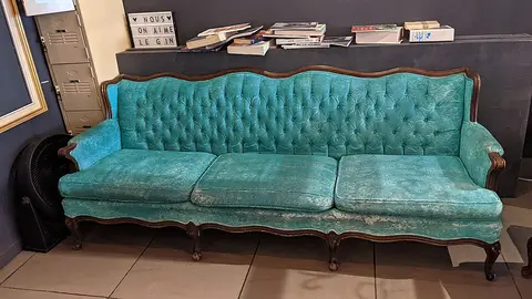 Canapé convertible gris