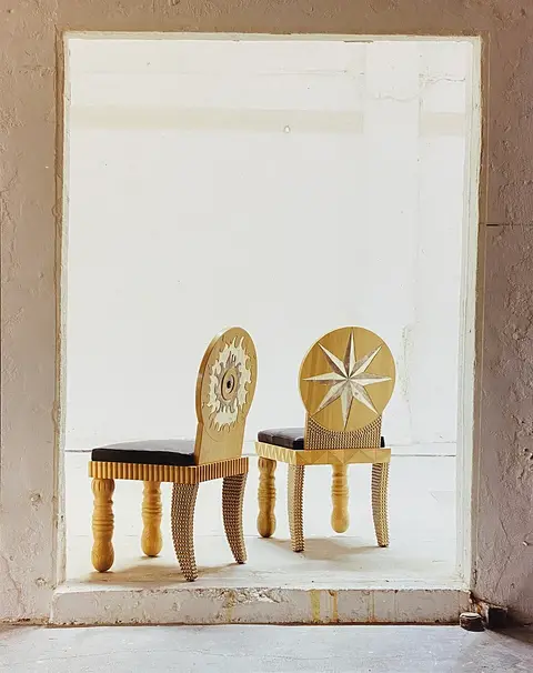 Chaises lot de 6 scandinaves