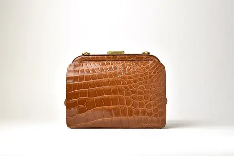 Sac à main cuir camel